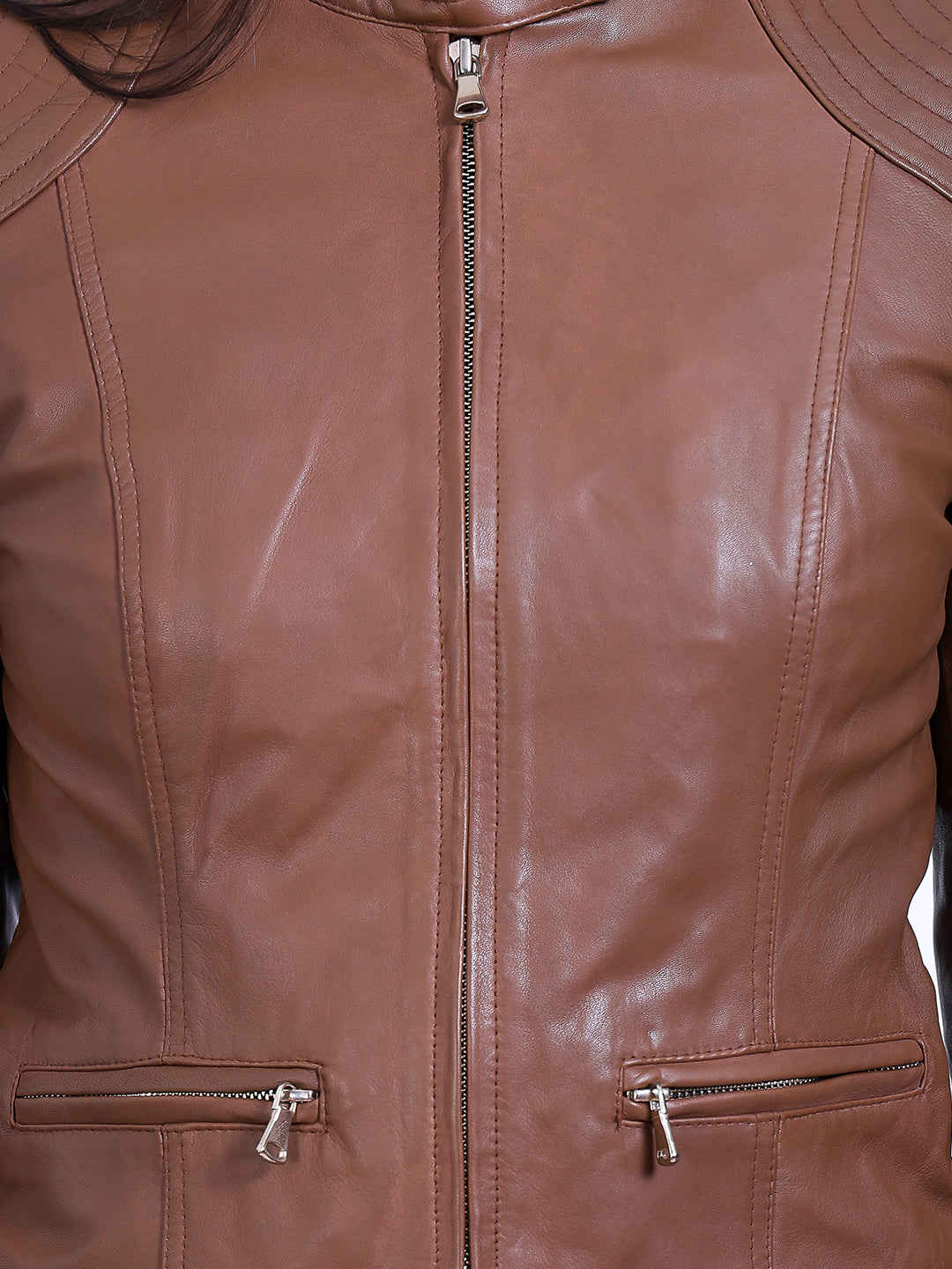 Justanned Hickory Natural Leather Jacket