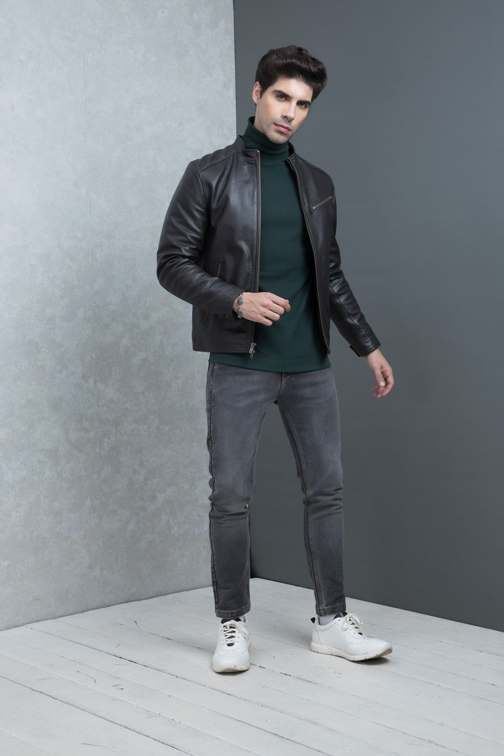 Justanned Casual Moto Jacket