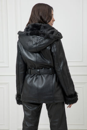 Justanned Black Fur Jacket