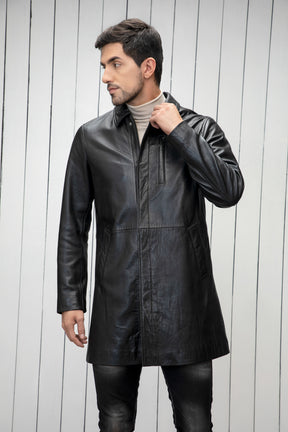 Justanned Long Trench Coat
